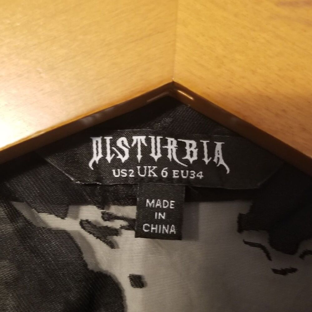 Disturbia Spectre Sheer Loose Fit Blouse Top - Picture 11 of 14